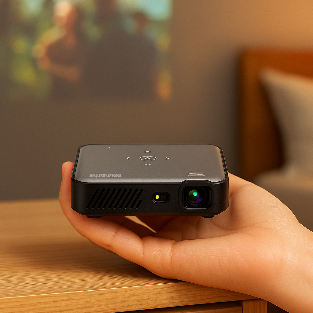 INNOVATIVE K6 Pro AI Smart Mini Projector ā Full HD 1080P | Built-In Netflix & 4K YouTube | Palm-Sized with AI Auto Focus & Keystone