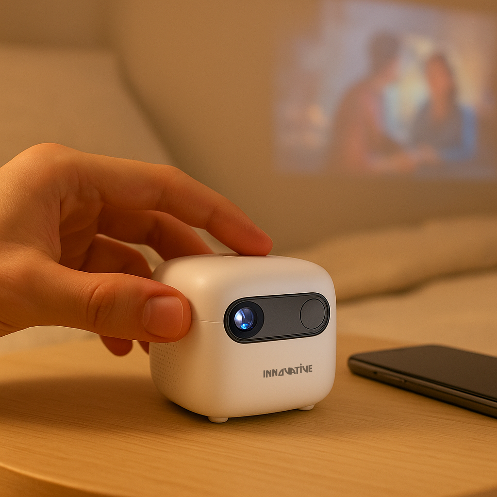 Baterai USB-C Cupid INOVATIF Proyektor Cerdas Rumah & Bisnis Super Short Throw