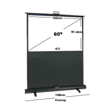 60"/ 80"/ 100" / 120" Floor Up Portable Projector Screen