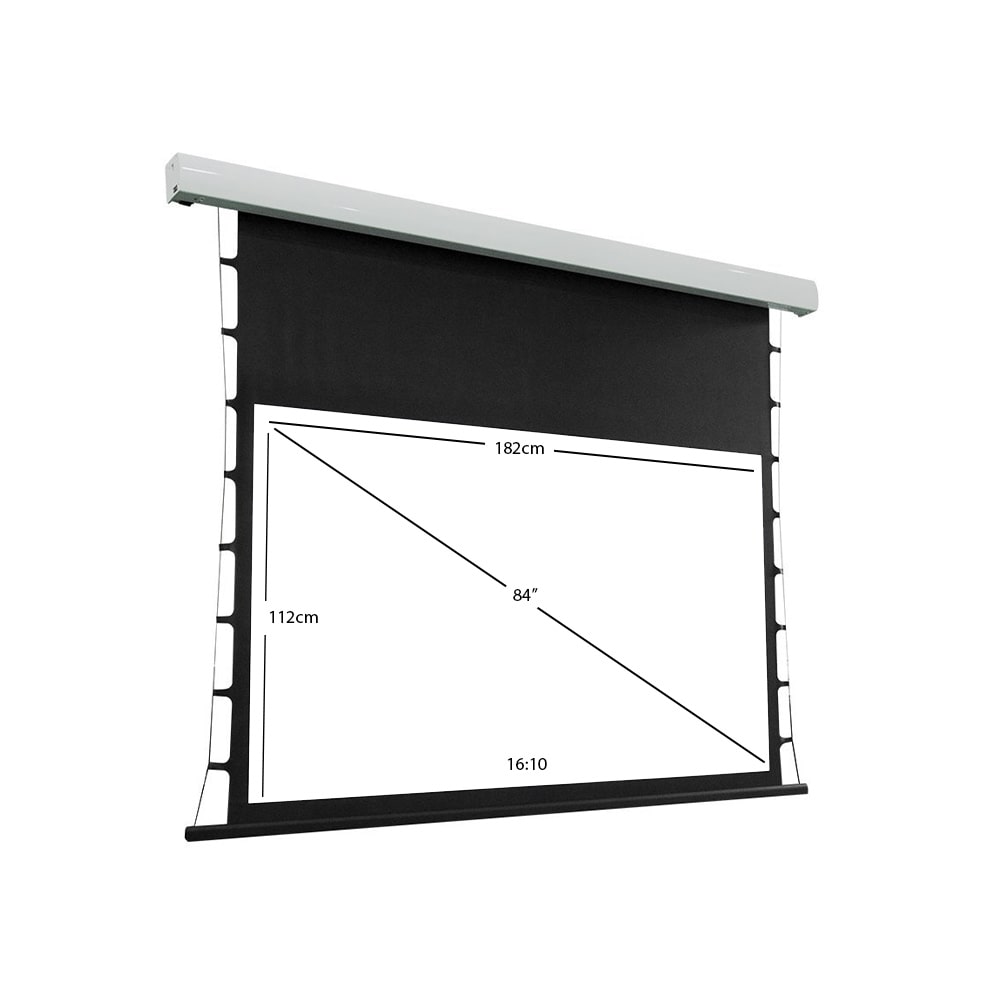 Layar Proyektor Ketegangan Tab Listrik Bermotor 84".