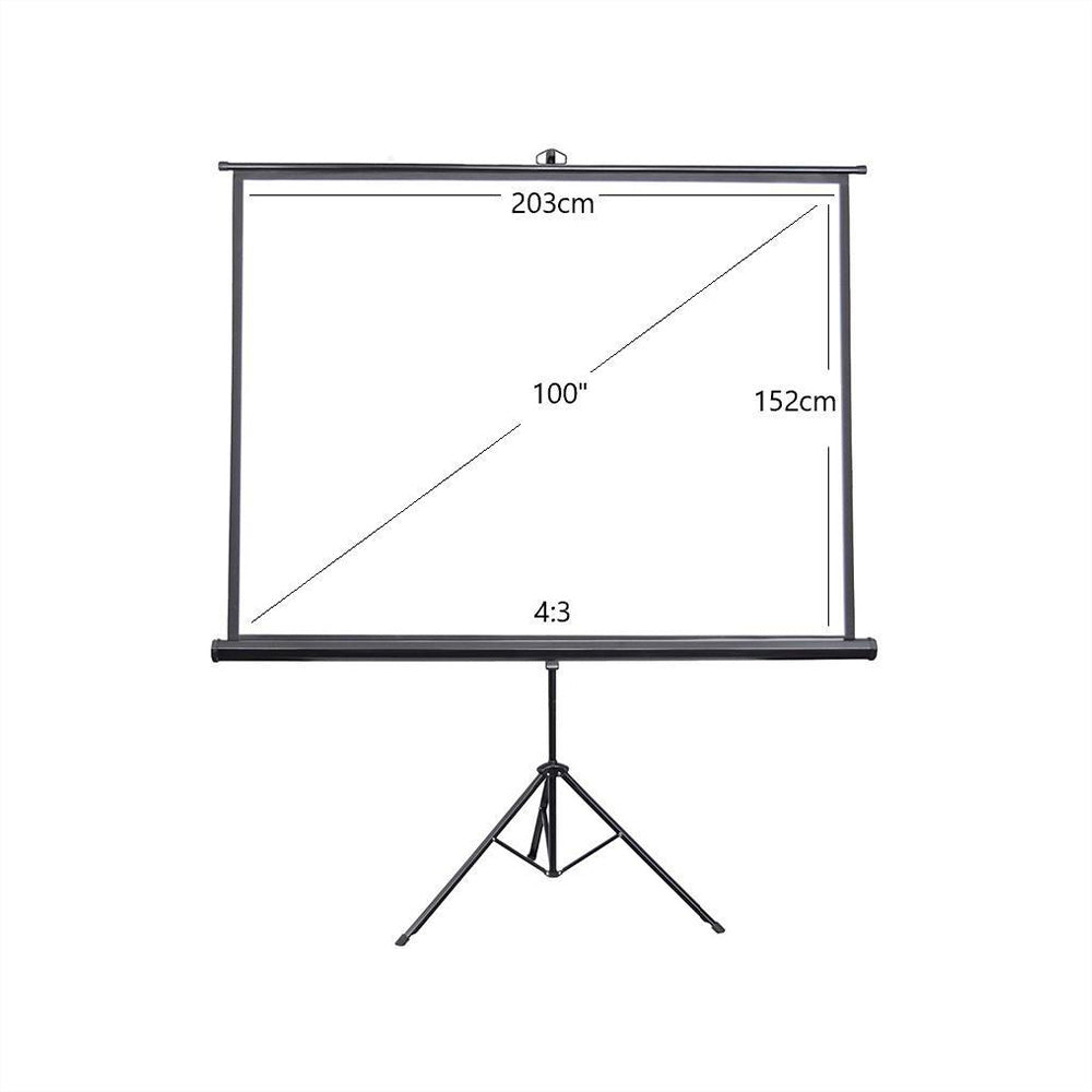 100 inches Tripod Portable Projector Screen