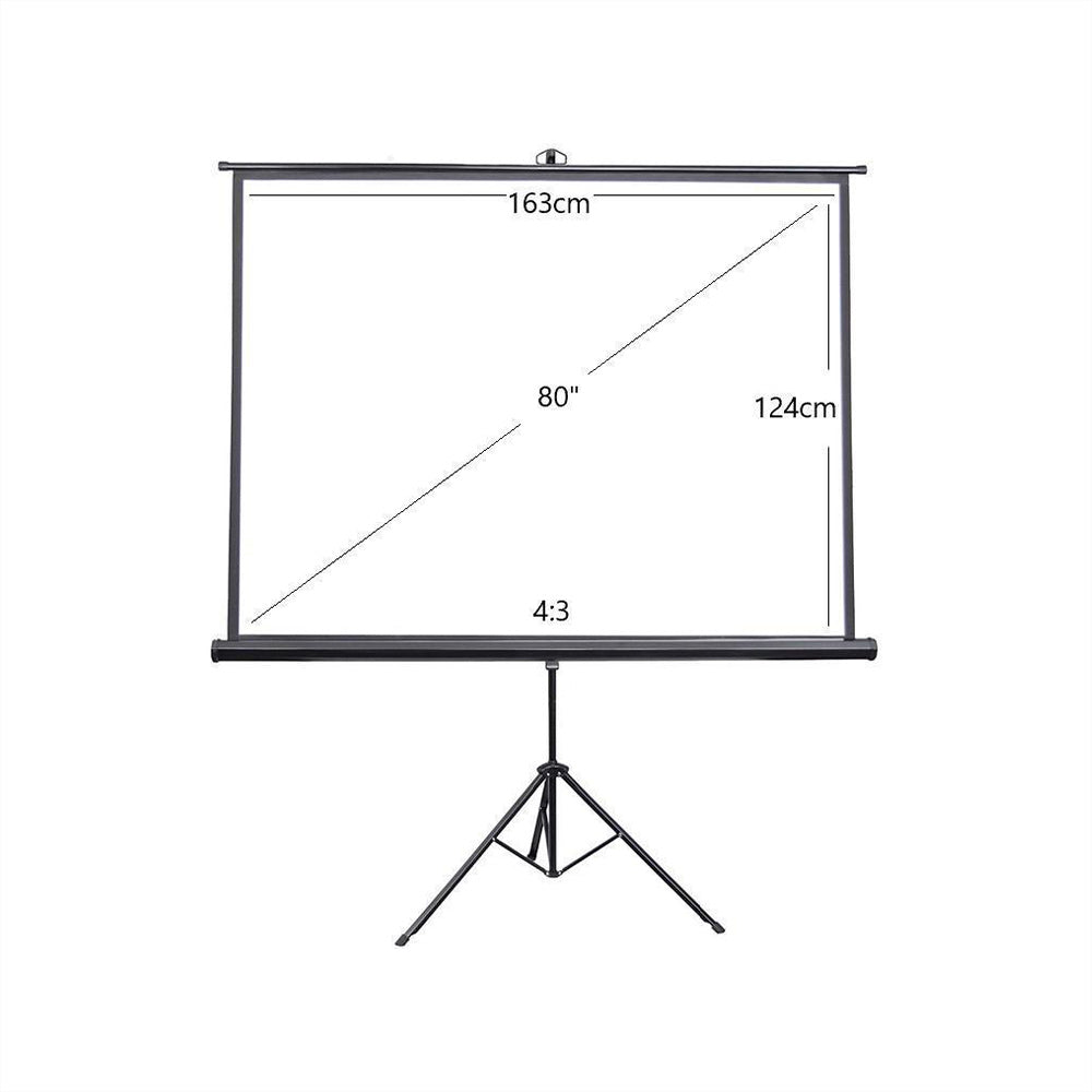 80 inches Tripod Portable Projector Screen