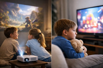 Is Projector Better for Kids Eyes Than TV?