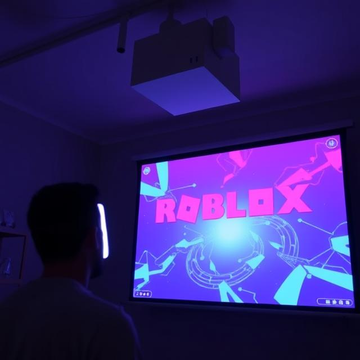 Is having a projector ideal for playing Roblox?