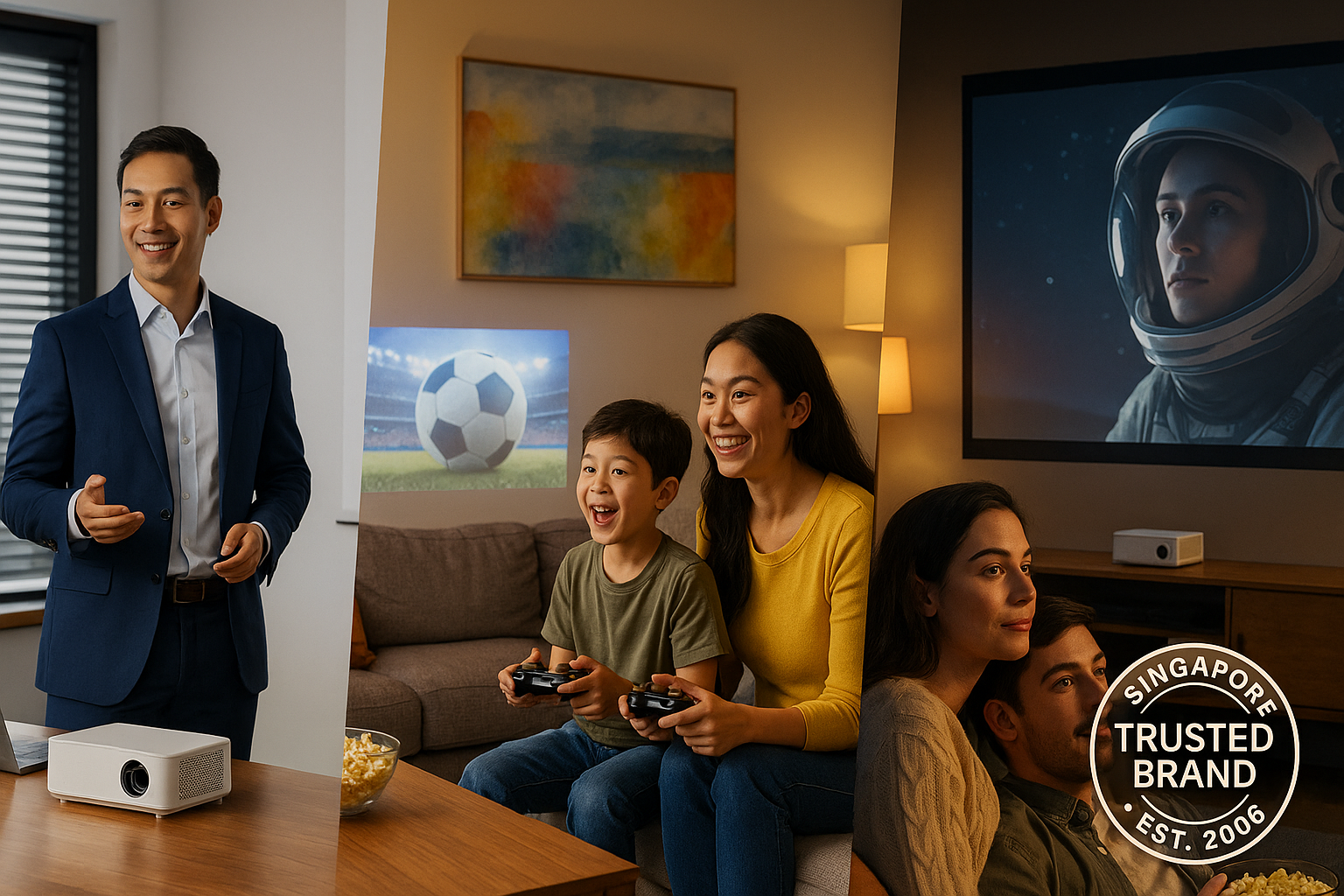 INNOVATIVE portable smart projector used in Singapore homes and offices — ideal for business presentations, gaming with family, and immersive home cinema since 2006slider_item_FbYjzi