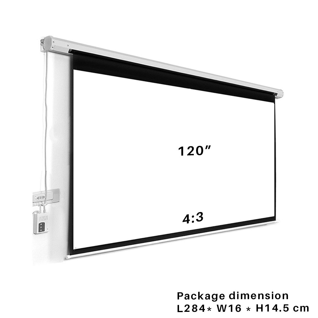 84" / 100" / 120" Motorized Electric Projector Screen