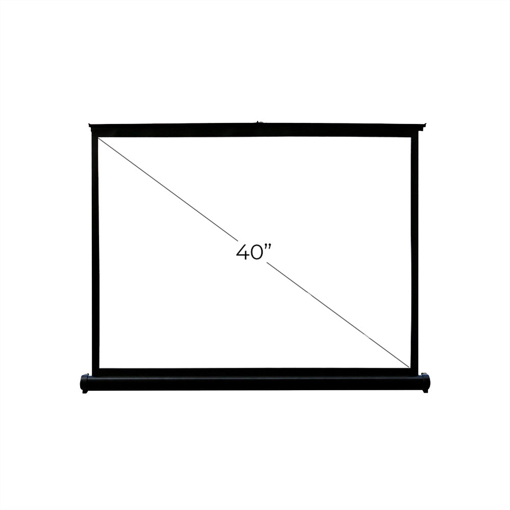 Tabletop Portable Projector Screen, 40" & 50" for Floor and Table
