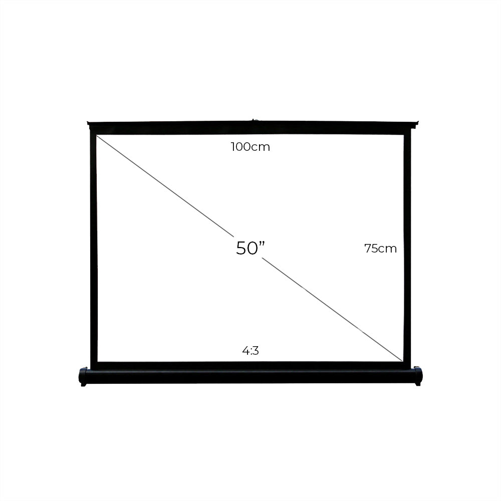 Tabletop Portable Projector Screen, 40" & 50" for Floor and Table